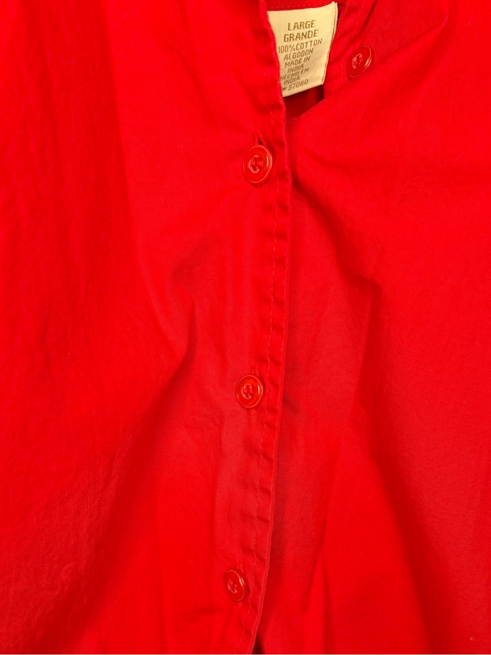 Vintage 90s Y2K Tie Front Sleeveless 100% Cotton Top Coastal Retro | Size Large - Picture 5 of 5
